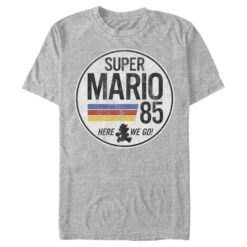 Men's Nintendo Super Mario Retro Rainbow Ring T-Shirt -Fifthsun Shirts 16NNTD902BF Mario is Go comp xx 148 copy