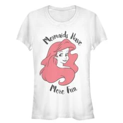 Junior's The Little Mermaid Ariel Mermaids Have Fun T-Shirt