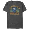 Men's Finding Dory I Am Fluent In Whale T-Shirt -Fifthsun Shirts 16PXFD019 Fluent Whale Comp