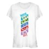 Junior's Inside Out Emotion Eyes T-Shirt -Fifthsun Shirts 16PXIO005WE Emotion Eyes comp 82