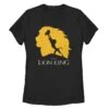 Women's Lion King Pride Rock Silhouette T-Shirt