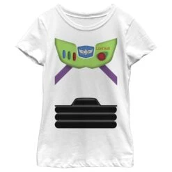 Girl's Toy Story Buzz Lightyear Costume Tee T-Shirt