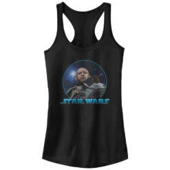 Junior's Star Wars Rogue One Saw Gerrera Star Racerback Tank Top