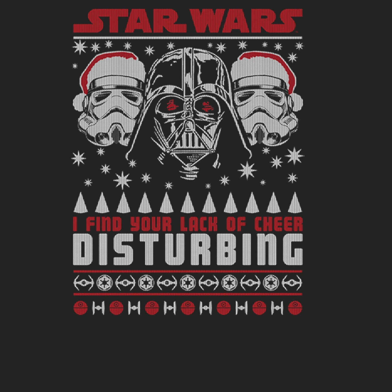 Men's Star Wars Ugly Christmas Lack Of Cheer Disturbing Sweatshirt 4 Men's Star Wars Ugly Christmas Lack Of Cheer Disturbing Sweatshirt - Image 2