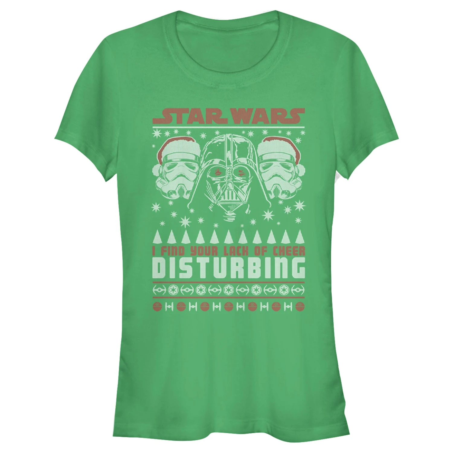 Junior's Star Wars Ugly Christmas Lack Of Cheer Disturbing T-Shirt 3 Junior's Star Wars Ugly Christmas Lack Of Cheer Disturbing T-Shirt