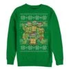 Men's Teenage Mutant Ninja Turtles Ugly Christmas Sweater Sweatshirt -Fifthsun Shirts 16TMNT281WE Ugly On Top comp 86 04