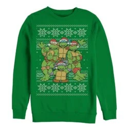 Men's Teenage Mutant Ninja Turtles Ugly Christmas Sweater Sweatshirt