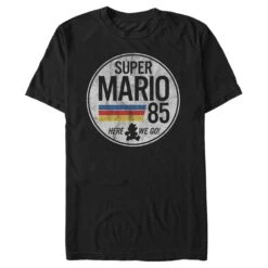 Men's Nintendo Super Mario Retro Rainbow Ring T-Shirt -Fifthsun Shirts 16nntd902b mario is go comp copy
