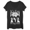 Women's Disney Princesses Fun Being Bad Wicked Witches Scoop Neck -Fifthsun Shirts 16prin411wa bad fun comp fix
