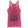 Women's CHIN UP Drink Wine For Work Day Racerback Tank Top 1 Women's CHIN UP Drink Wine For Work Day Racerback Tank Top -Fifthsun Shirts 17CHIN00063A 001 Work Wine 04 1