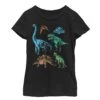Girl's Jurassic World Dinosaur Party T-Shirt 1 Girl's Jurassic World Dinosaur Party T-Shirt -Fifthsun Shirts 17JWOR00236A 003 Dino Class Simplified 105 125