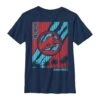 Boy's Jurassic World: Fallen Kingdom T. Rex Logo Streaks T-Shirt -Fifthsun Shirts 17JWOT00175B 003 DINO RIP TECH 90 100 1