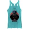 Women's Marvel Black Panther 2018 Retro Circle Racerback Tank Top -Fifthsun Shirts 17MARF00233A 003 Retro Panther 54 5