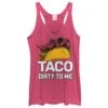 Women's Marvel Deadpool Taco Dirty To Me Racerback Tank Top