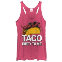 Women's Marvel Deadpool Taco Dirty To Me Racerback Tank Top