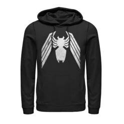 Men's Marvel Venom Distressed Logo Pull Over Hoodie