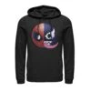 Men's Marvel Venom Spider-Man Split Emoji Pull Over Hoodie -Fifthsun Shirts 17MARV00253A 005 Venoman Emoji 86 107