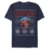 Men's Marvel Ugly Christmas Spider-Man Crawl T-Shirt 2 Men's Marvel Ugly Christmas Spider-Man Crawl T-Shirt -Fifthsun Shirts 17MARV00516A 001 Ugly Spidey 86