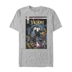 Men's Marvel Venom Lethal Protector Pile T-Shirt -Fifthsun Shirts 17MARV00641A 007 Venomized Cover 86 107 5