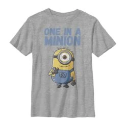 Boy's Despicable Me Cute One In A Minion T-Shirt