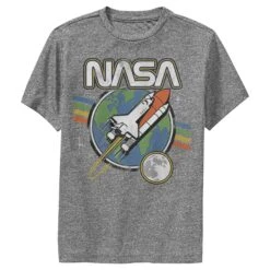 Boy's NASA Retro Rocket Launch Performance Tee