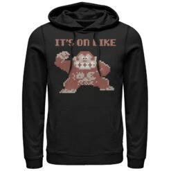Men's Nintendo It's On Like Donkey Kong Pull Over Hoodie