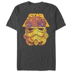 Men's Solo: A Star Wars Story Mottled Stormtrooper Helmet T-Shirt