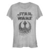 Junior's Star Wars The Last Jedi Rebel Logo Fleck T-Shirt 1 Junior's Star Wars The Last Jedi Rebel Logo Fleck T-Shirt -Fifthsun Shirts 17STRE00172A 010 LAST JEDI 78 82