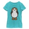 Girl's Star Wars The Last Jedi Porg Cartoon T-Shirt -Fifthsun Shirts 17STRE00325A 005 Big Porg 86