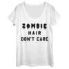 Women's Lost Gods Halloween Zombie Hair Don't Care Scoop Neck -Fifthsun Shirts 17VLIN04574A 033 Zombie Hair 17 148 copy