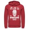Men's Marvel Spider-Man Not Just A Regular Dad I'm An Amazing Dad Pull Over Hoodie -Fifthsun Shirts 17marv00103a 003 amazin dad man 04 149 copy