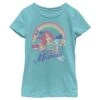 Girl's Disney Ariel Actually I'm A Mermaid Rainbow T-Shirt