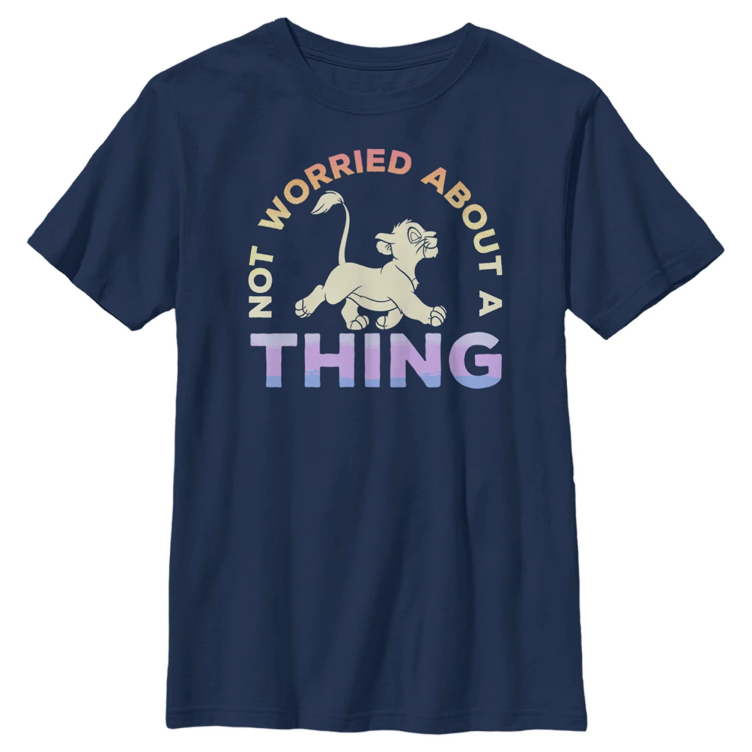 Boy's Lion King Simba Not Worried Bout A Thing T-Shirt 3 Boy's Lion King Simba Not Worried Bout A Thing T-Shirt