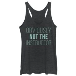 Women's CHIN UP Not The Instructor Racerback Tank Top
