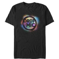 Men's The Late Late Show With James Corden Drop The Mic Spray Paint T-Shirt