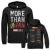 Men's Marvel 10th Anniversary More Than A Fan Pull Over Hoodie