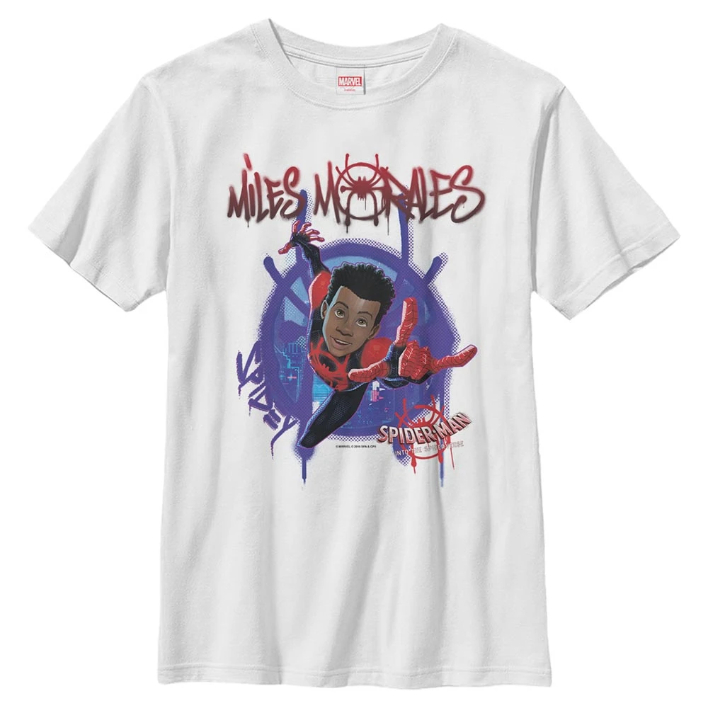 Boy's Marvel Spider-Man: Into The Spider-Verse Miles Morales Splat T-Shirt 3 Boy's Marvel Spider-Man: Into The Spider-Verse Miles Morales Splat T-Shirt