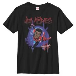 Boy's Marvel Spider-Man: Into The Spider-Verse Miles Morales Splat T-Shirt 12 Boy's Marvel Spider-Man: Into The Spider-Verse Miles Morales Splat T-Shirt -Fifthsun Shirts 18MARF00286A 007 Painted Miles 129
