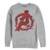 Men's Marvel Avengers: Endgame Shatter Logo Sweatshirt -Fifthsun Shirts 18MARF00454A 005 Avengers Shattered 54 132