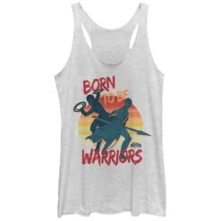 Women's Marvel Black Panther 2018 Born To Be Warriors Racerback Tank Top