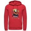 Men's Marvel Captain Marvel Sketch Profile Pull Over Hoodie -Fifthsun Shirts 18MARL00160A 008 Marvel Drawing 54 125
