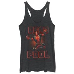 Women's Marvel Deadpool Stripes Racerback Tank Top
