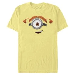 Men's Despicable Me Minions Minions Carl Pigtails Big Face T-Shirt