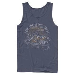 Men's Lost Gods Take The Scenic Route Road Tank Top