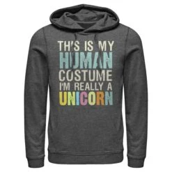 Men's Lost Gods Unicorn In Human Costume Sweatshirt -Fifthsun Shirts 18MISC01963A 018 Unicorn human costume 04 148 copy