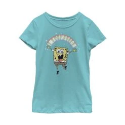 Girl's SpongeBob SquarePants Imagination Rainbow T-Shirt