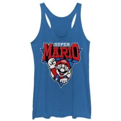 Women's Nintendo Team Super Mario Emblem Racerback Tank Top