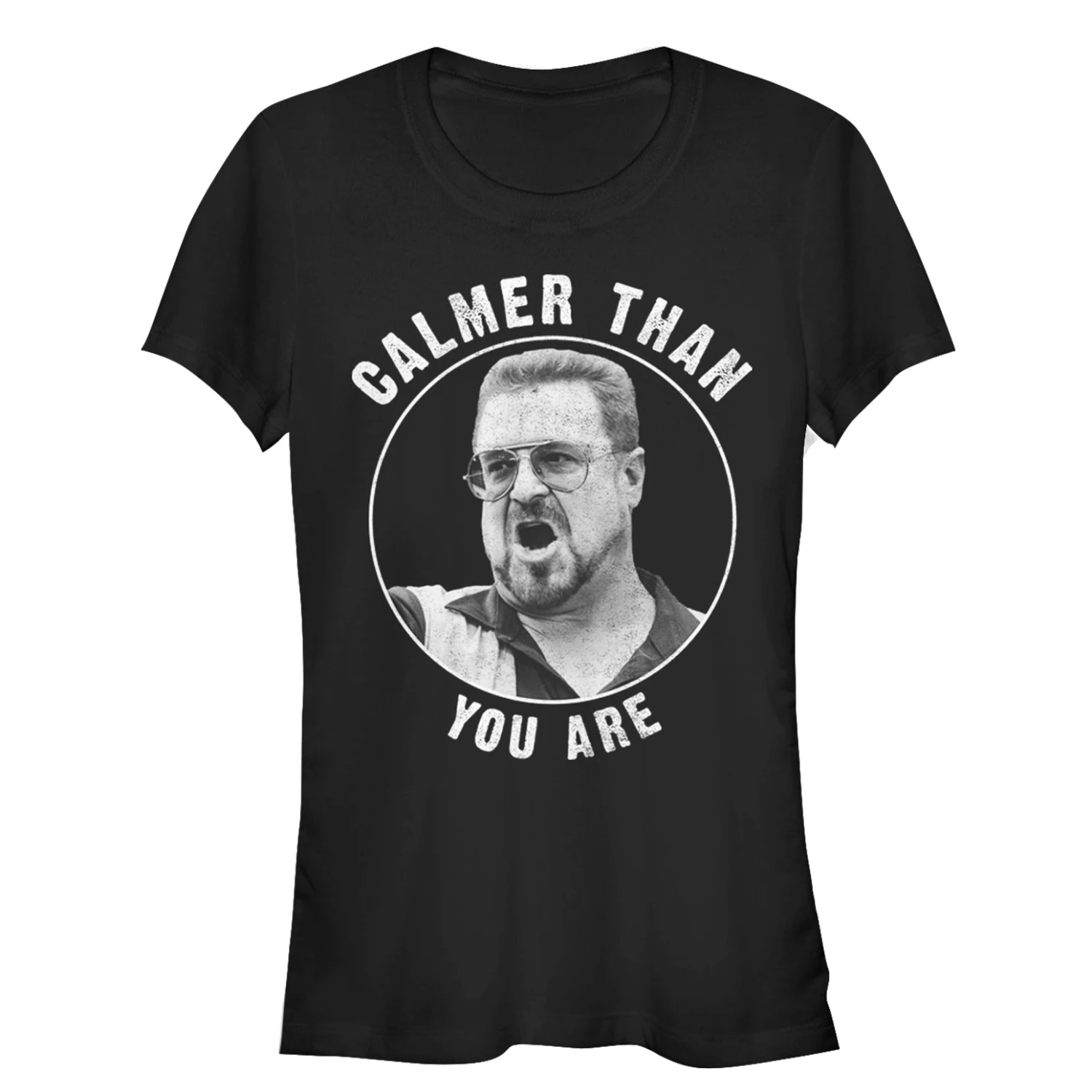 Junior's The Big Lebowski Walter Calmer Than You T-Shirt 3 Junior's The Big Lebowski Walter Calmer Than You T-Shirt