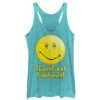 Women's Dazed And Confused Big Smiley Logo Racerback Tank Top -Fifthsun Shirts 18NVDC00002A 002 Big Smiley 113