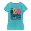 Girl's Jaws Amity Island Tourist Welcome T-Shirt 1 Girl's Jaws Amity Island Tourist Welcome T-Shirt -Fifthsun Shirts 18NVJW00011A 006 Sunset Sharkfin 54 1